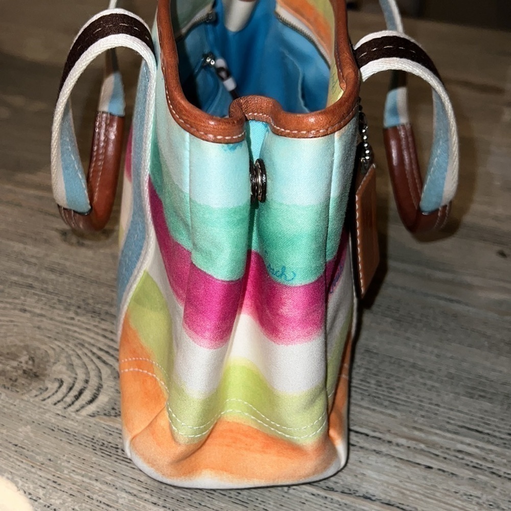 Coach Hamptons Water Color Small Handbag - Picture 7 of 12